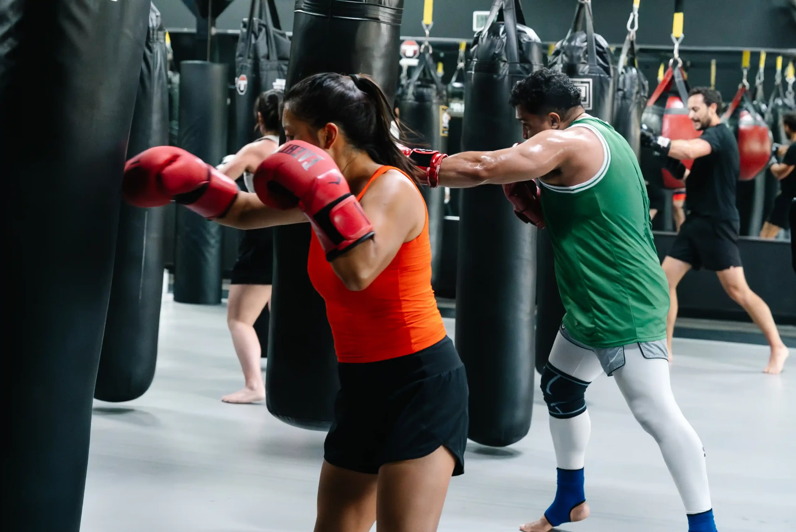 Cardio kickboxing class at Total MMA Studios